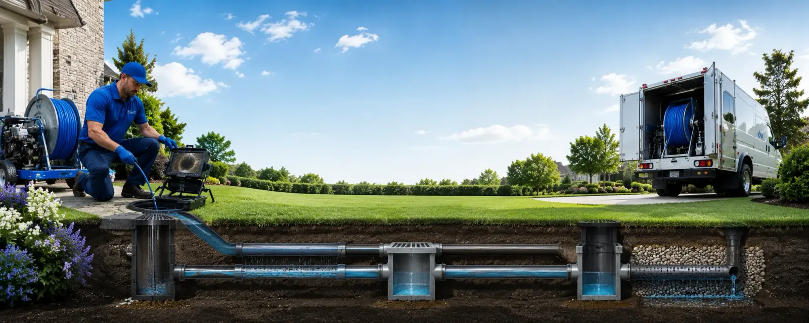 Outdoor drain cleaning information for Port Bolivar, TX